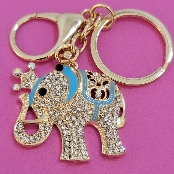 576 Blue Elephant Bag Charm/ Keychain 🩵🐘🩵🐘 - Picture 2 of 2